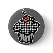 houndstooth cupcake buttons