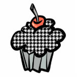 houndstooth cupcake