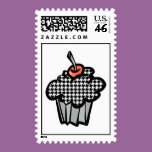 houndstooth cupcake