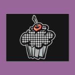 houndstooth cupcake