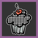houndstooth cupcake