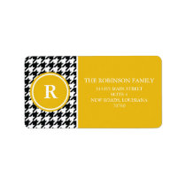 Houndstooth Custom Address Label