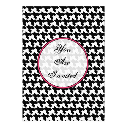 Houndstooth Fashion Invitation