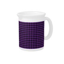Houndstooth Grape and Black Pitchers