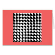 HOUNDSTOOTH Greeting Card ~ Customize!