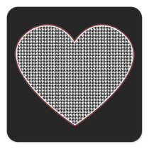 Houndstooth Heart (Tuscaloosa, Alabama) Stickers