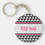 Houndstooth Keychain
