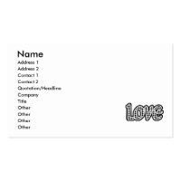 Houndstooth Love Business Card