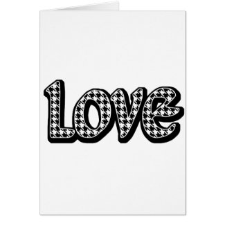 Houndstooth Love Card