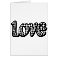 Houndstooth Love Card