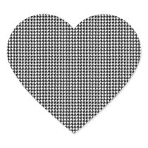 Houndstooth Monogrammed Custom Letter Heart Sticker