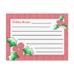 Houndstooth 'N Holly Holiday Gifts Postcard