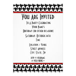 Houndstooth Party Invitation
