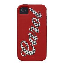 Houndstooth Print Name Carol iPhone 4/4S Covers