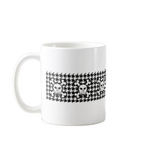 Houndstooth & Skulls mugs