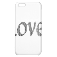 Houndstooth Small Love Cover For iPhone 5C