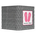 Houndstooth With Pink Flip Flops Vinyl Binders