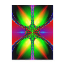 Hour Glass Fractal Postcard by bendoodlyn Hour Glass Fractal Postcard