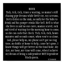 Hour (Original Poem) Poster posters