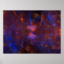"Hourglass Cave" Fractal Art Posters