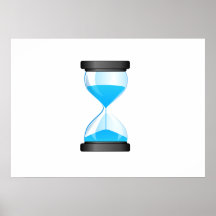 Hourglass Sand Timer Poster