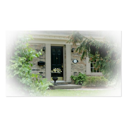 House Black Door Real Estate Business Card (back side)
