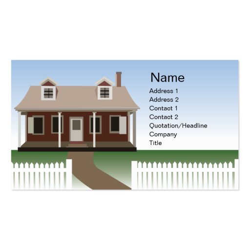 House - Business Business Card Template