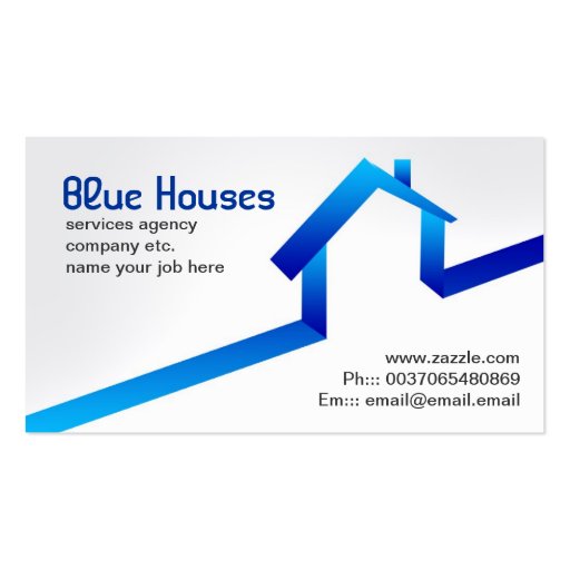 house business card (front side)