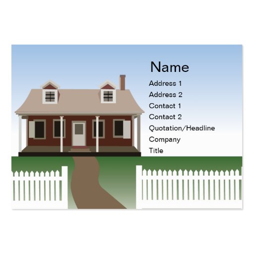 House - Chubby Business Cards (front side)