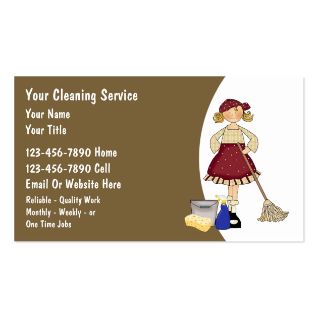 House Cleaning Business Cards