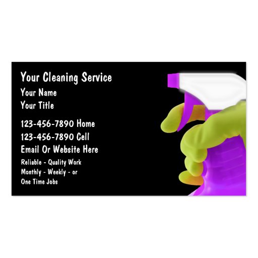 House Cleaning Business Cards