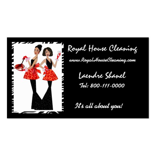 House Cleaning Business Cards (front side)