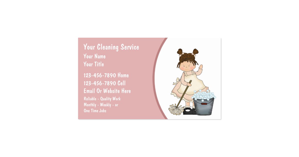 House Cleaning Business Cards Zazzle