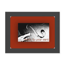 House concert invitation postcards