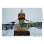 House Crow at Prayers Bodha Stupa, Nepal cards