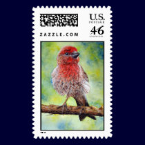 House Finch Stamps