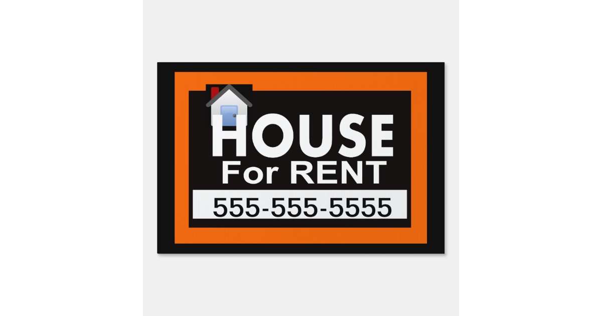 House for Rent Yard Sign Zazzle