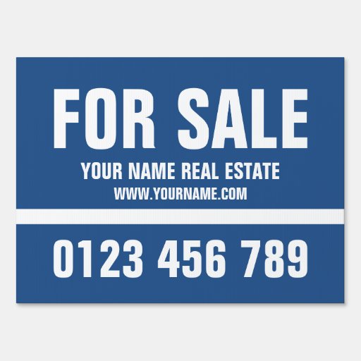 House for sale template real estate yard sign | Zazzle