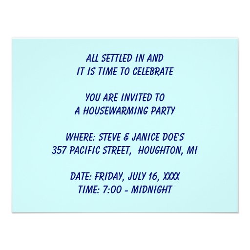 HOUSE HEARTS HOUSEWARMING PARTY INVITE INVITATION
