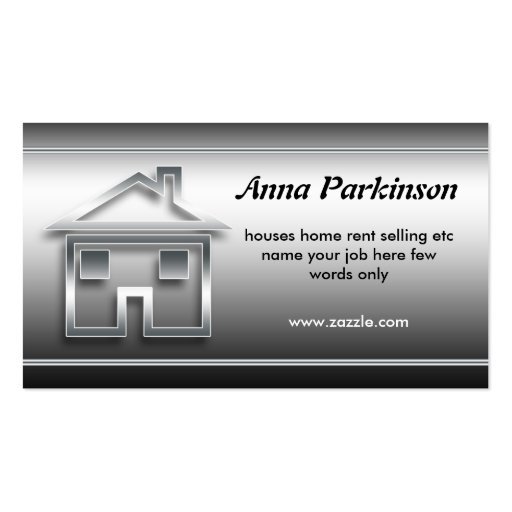 house home business card (front side)