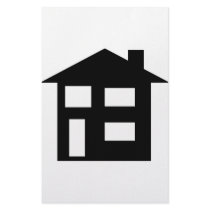 house icon stationery paper