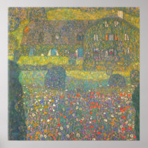 House in Attersee by Gustav Klimt Posters