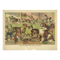 House Kennel and Field by Currier & Ives 1893 Photo