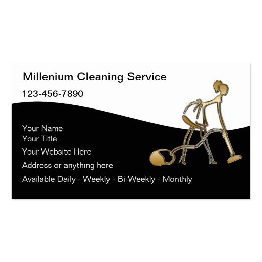 House Maid  Business Cards (front side)