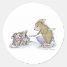 House-Mouse Designs® Round Sticker