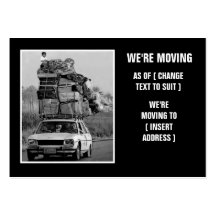 House move business card templates
