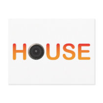 HOUSE Music postcards