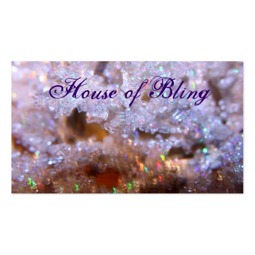 House of Bling Business Card (front side)