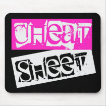 House of Rebeldom: Cheat Sheet in Black Mousepad