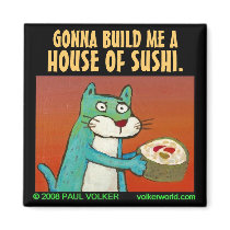 HOUSE OF SUSHI. $3.00 magnets by volkerworld HOUSE OF SUSHI. $3.00 magnets